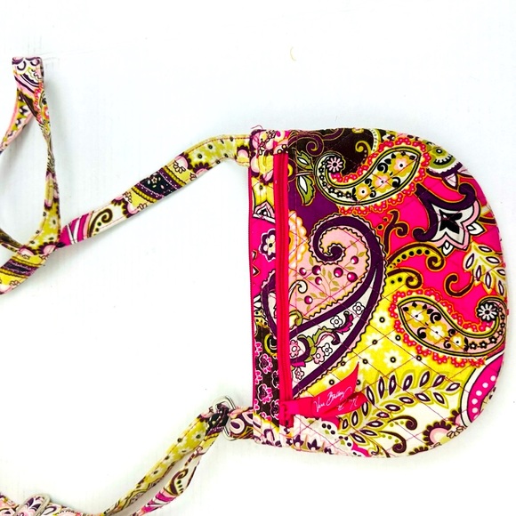 Vera Bradley Very Berry Paisley Clare Crossbody Shoulder Bag Retired Fall 2010 - Picture 4 of 5